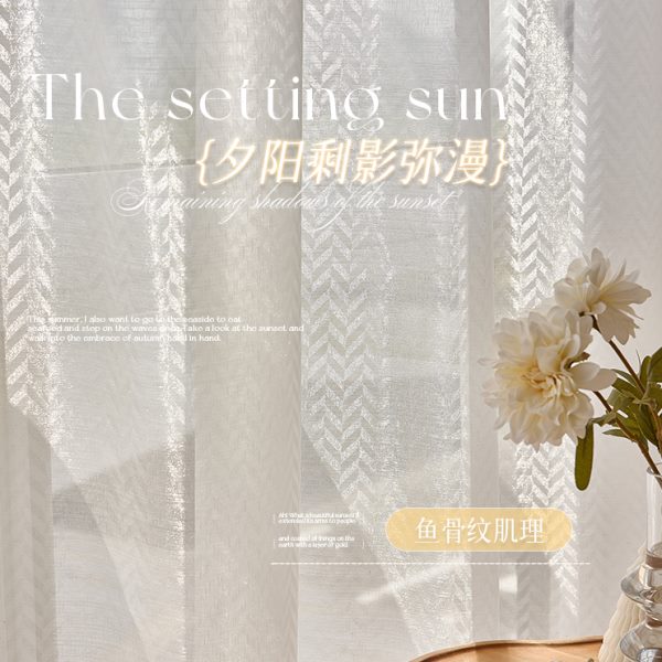 纱帘透光不透人窗帘卧室客厅轻奢现代简约白色窗纱梦幻帘柯桥绍兴