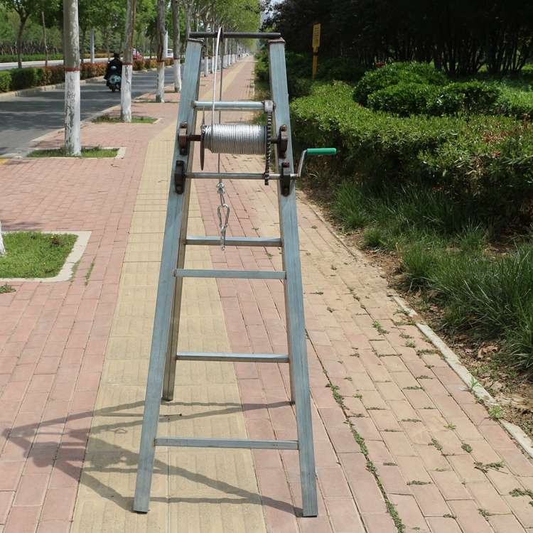 深井泵提升架加强型m手摇式潜水泵下井灌溉工具井架子吊水泵钢丝