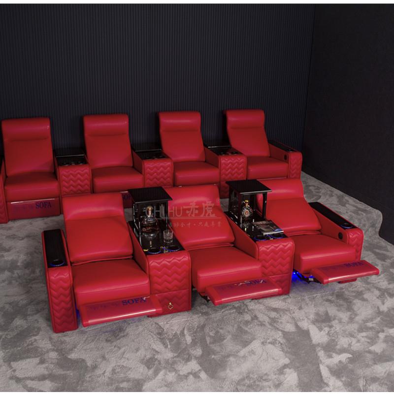 赤虎头等舱现代简约头层牛皮电动功能客厅家庭影院沙发钢琴烤漆