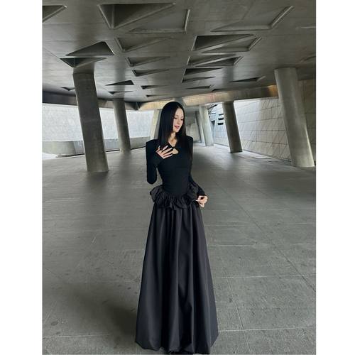 BETTERME极简新中式长袖连衣裙