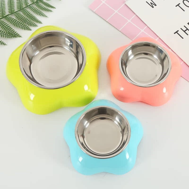 宠物狗碗猫碗不锈钢单碗狗狗食盘猫咪饭盆金毛泰迪小中型犬狗碗