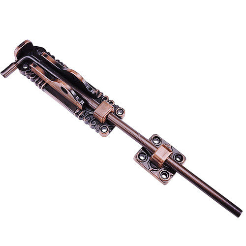 仿红古铜不锈钢地插销门扣木门加长明装重型铁门庭院门欧式铝门栓