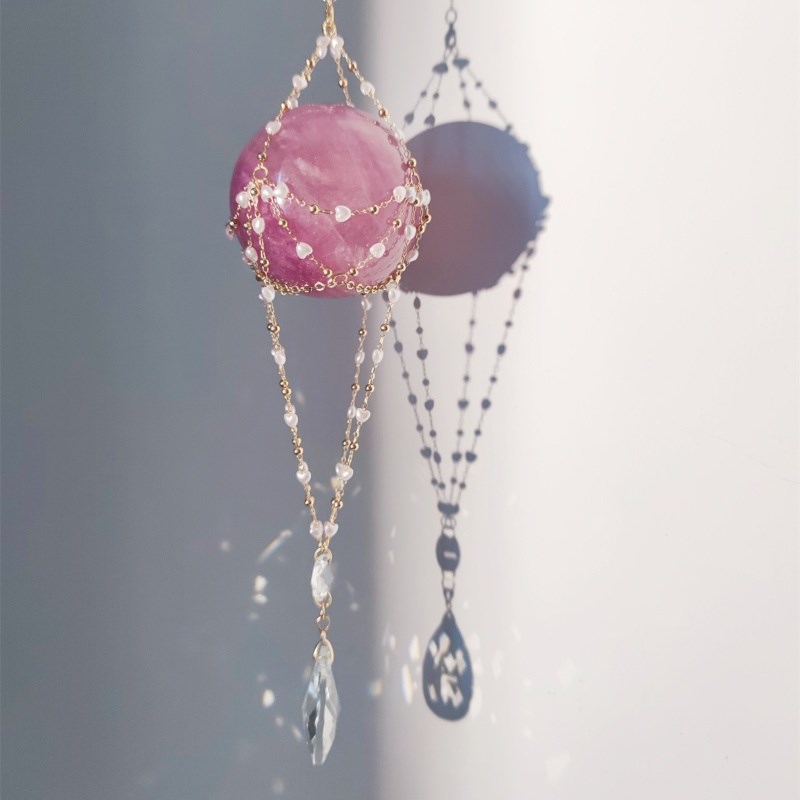 水晶热气球底托定制太阳捕手彩虹制造机梦幻风铃女生家居窗边装饰