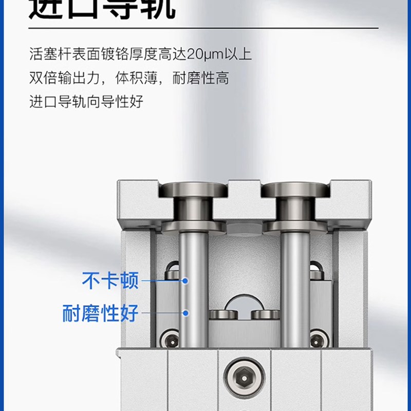 亚德客型/HLQ/HLQL/后端油压缓冲器/对称型气缸/HLQL/6/8/12S-BF/