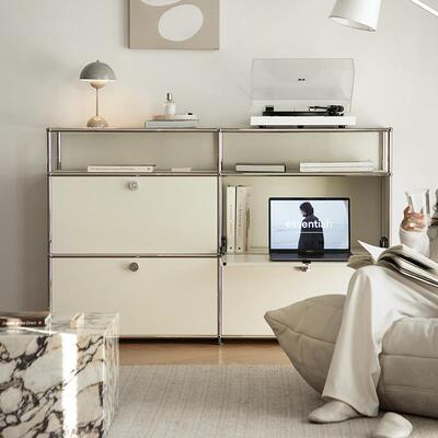 Unicafurn中古模块组合柜不锈钢餐边柜包豪斯ins客厅简约储物斗柜