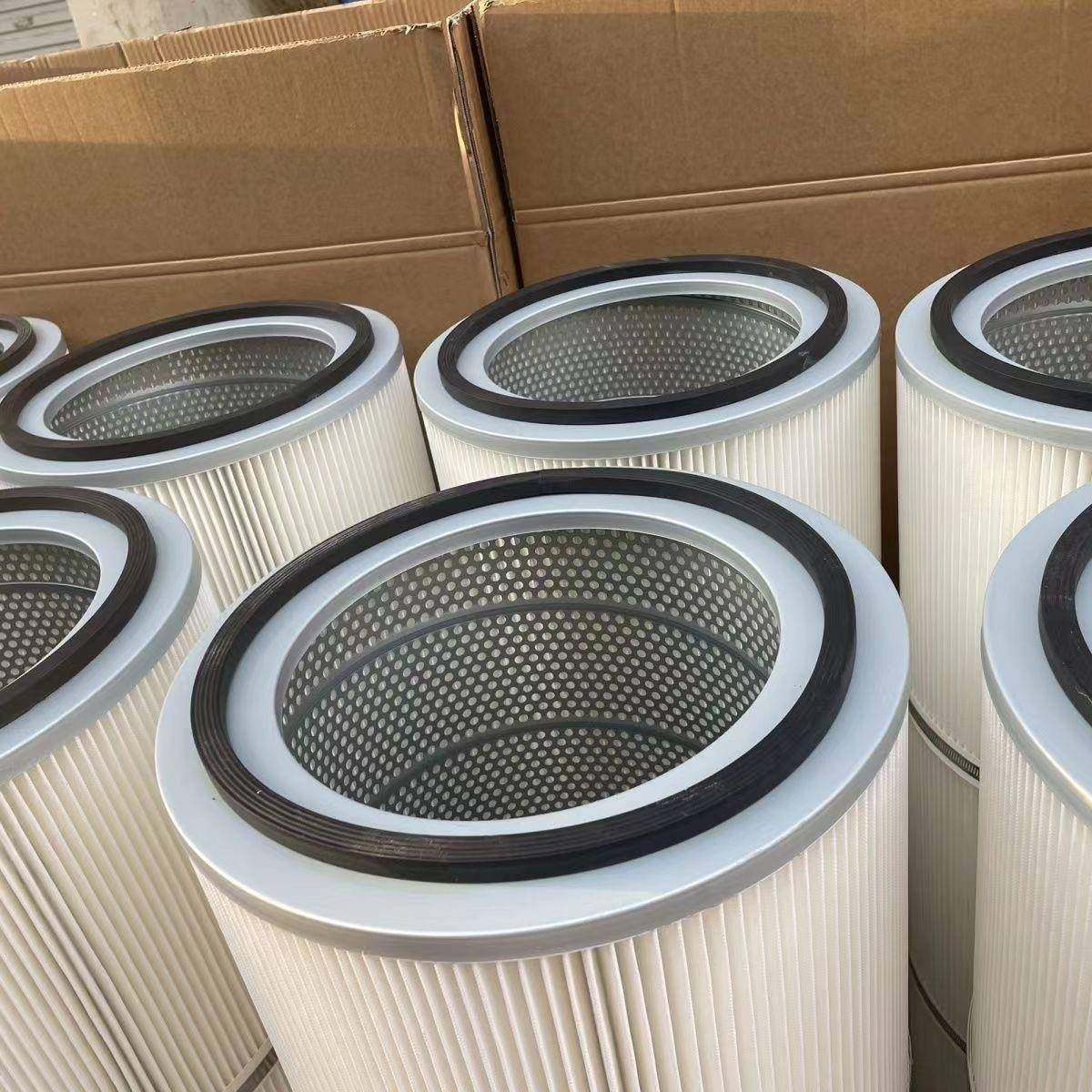 定制工业除尘滤芯圆筒空气过滤器喷塑滤筒吸尘滤芯过滤滤筒