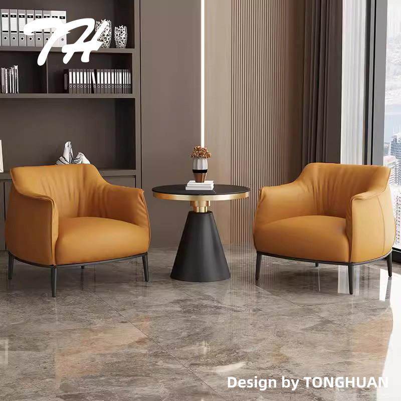 酒店前台接待桌椅组合轻奢展厅商业洽谈办公区休闲椅子单人沙发椅,商业/办公家具,接待椅,淘宝优惠券,粉丝福利购,淘宝优惠卷