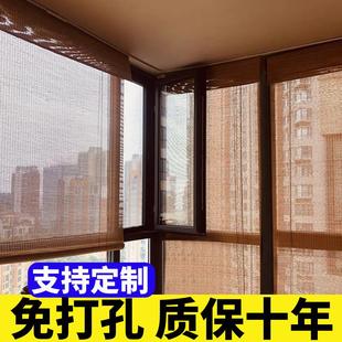 禅意 竹帘窗帘卷帘门帘隔断窗户阳台飘窗防晒遮阳家用免打孔新中式