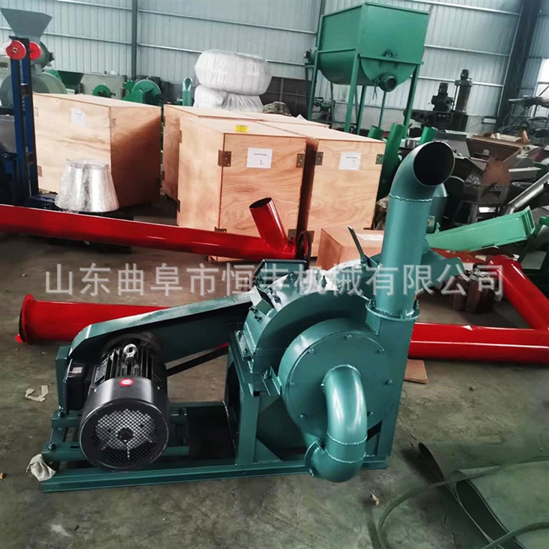 泰安木板皮粉碎机木头木块粉碎机树枝柠条粉碎机除尘锯末粉碎机