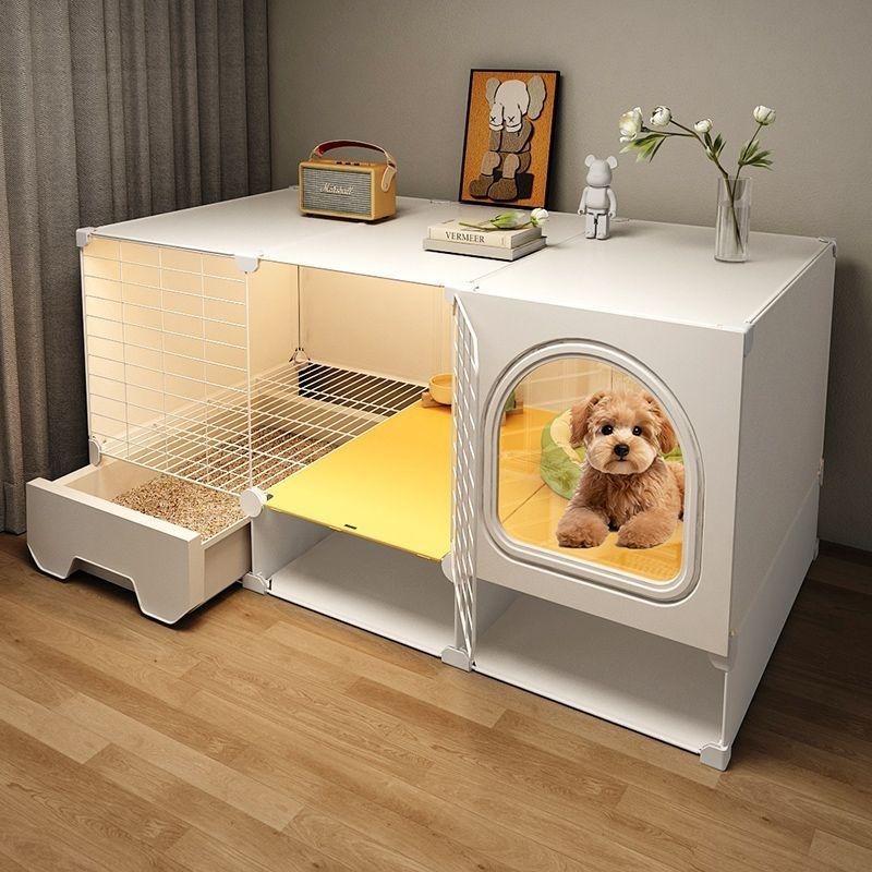 狗笼子小型犬带接粪盘厕所分离室内豪华别墅一室一厅一卫宠物狗窝,宠物/宠物食品及用品,狗笼子,淘宝优惠券,粉丝福利购,淘宝优惠卷