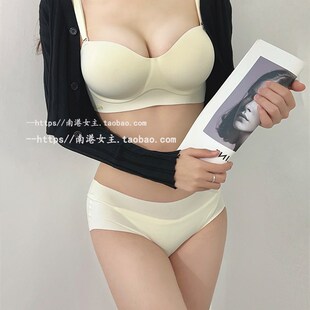 南港女主外扩内衣女显大漫画胸小胸聚拢挂脖内衣无痕加厚文胸套装