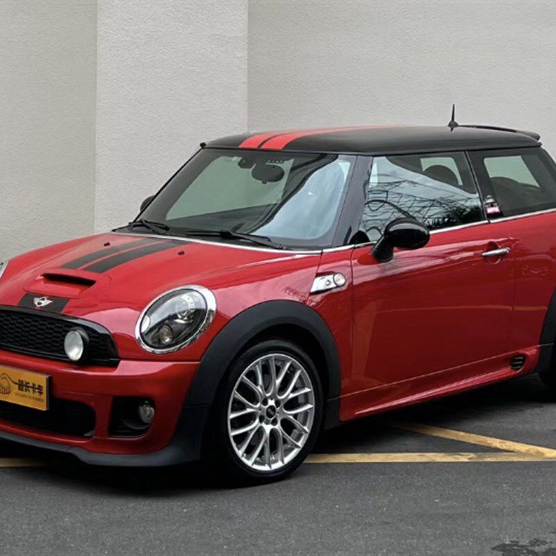 迷你mini R56S个性改装车贴纸R55 R59引擎机盖背带拉花彩条贴膜