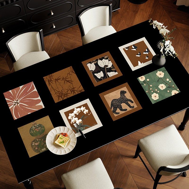 餐桌垫中古风免洗皮革桌布防水防油免洗防烫茶几桌面保护垫子台布,居家布艺,桌布,淘宝优惠券,粉丝福利购,淘宝优惠卷