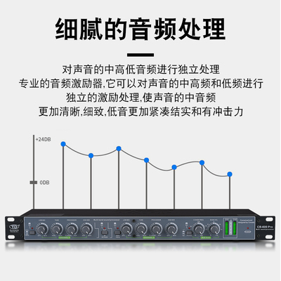 TD 专业人声效果器带独立低频输出处理器 舞台演出KTV音频激励器