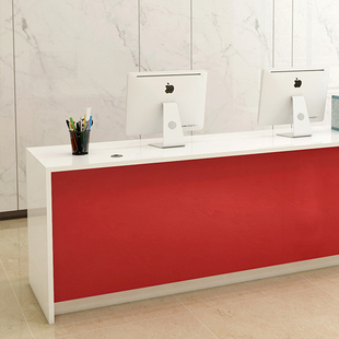 店铺收银台简约前台桌房地产中介前台桌吧台柜台公司前台接待台