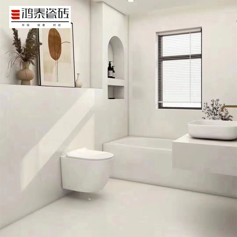 微水泥素色柔光客厅地砖背景墙砖750*1500卧房厨房卫生间瓷砖网红