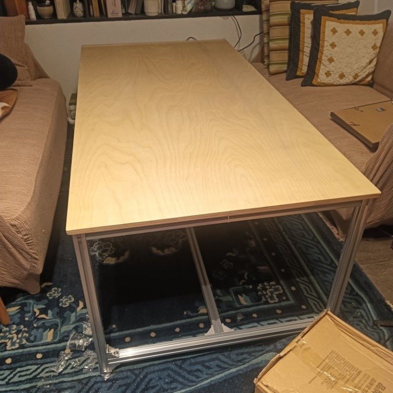 铝型材桦木会议桌大班桌简约现代办公室海洋板洽谈桌工作台办公桌,商业/办公家具,会议桌,淘宝优惠券,粉丝福利购,淘宝优惠卷