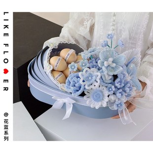 扭扭棒手提月子鸡蛋花篮手工成品diy材料送朋友闺蜜产妇月子礼物