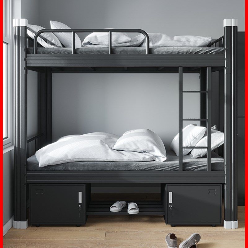 高低床铁床双层床员工上下铺学生宿舍床寝室铁艺1米公寓双人床钢,商业/办公家具,学校双层床/宿舍床,淘宝优惠券,粉丝福利购,淘宝优惠卷
