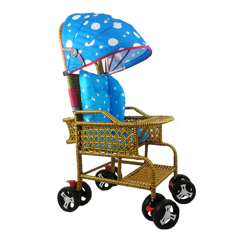 仿藤可坐夏季婴儿车椅儿童半躺童车小孩竹推车竹藤编宝宝推车轻便,婴童用品,四轮推车,淘宝优惠券,粉丝福利购,淘宝优惠卷