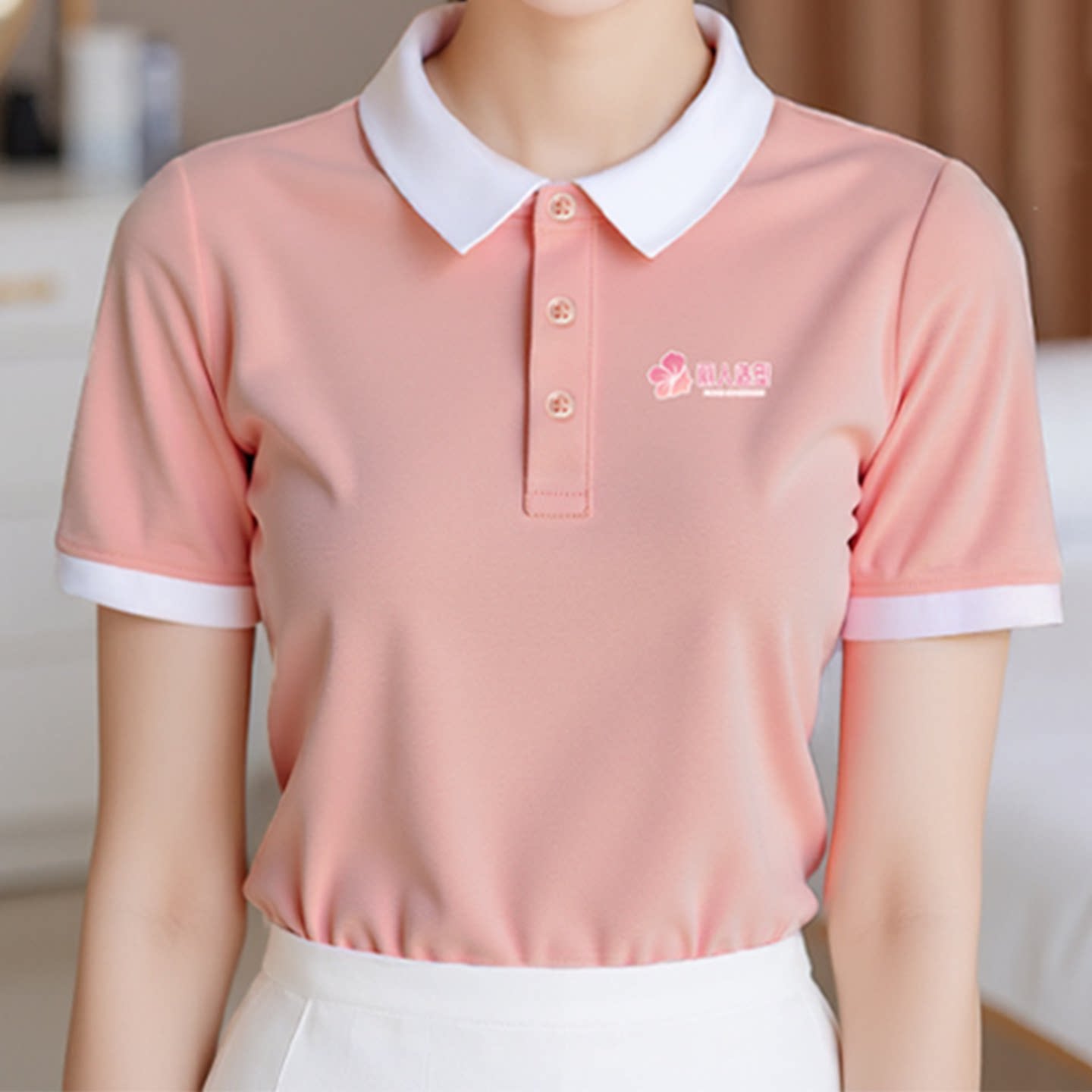 高端美容院工作服短袖定