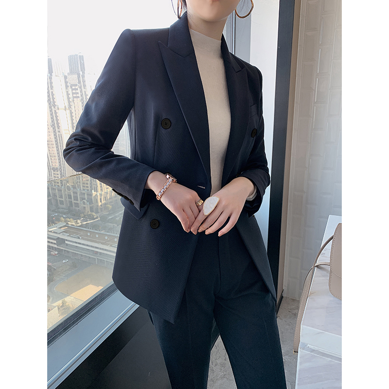 休闲西装外套女高级感上班服气质女神范工作服时尚小个子西服套装