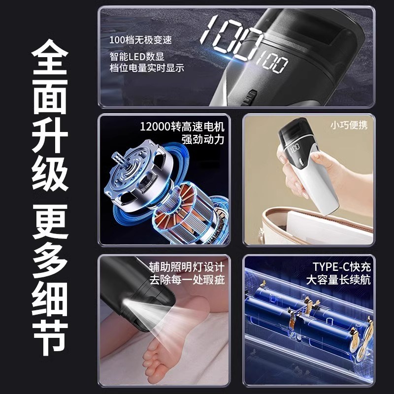 2025新款电动修脚器充电式自动磨脚器去死皮老茧神器脚后跟打磨器