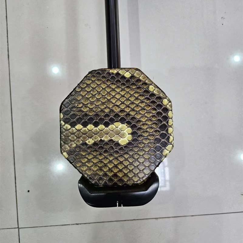 黑檀中胡c 黑檀大中胡前八后圆中胡乐器带盒