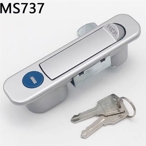 SJ生久MS737电柜箱平面锁 开关柜弹跳锁 网络机柜门锁 MS730Y