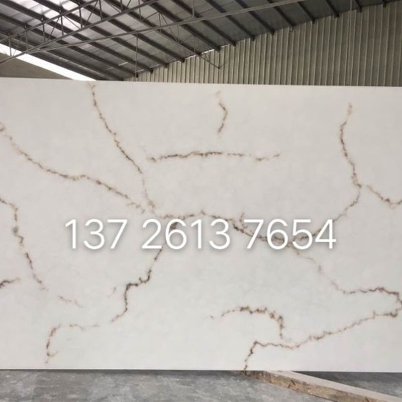 人造云石板 白底啡纹透光石透光板 天花吊顶 酒店背景墙 直