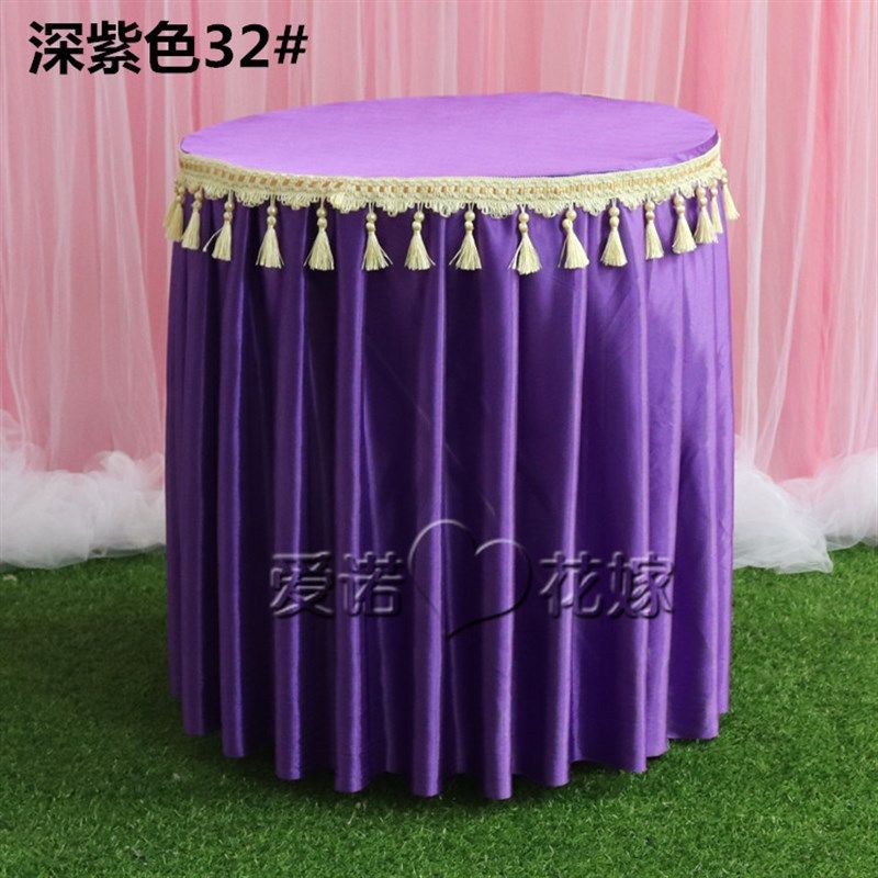 婚庆香槟塔烛台桌子圆桌子方桌折叠桌婚庆桌布桌幔道具签到迎宾区