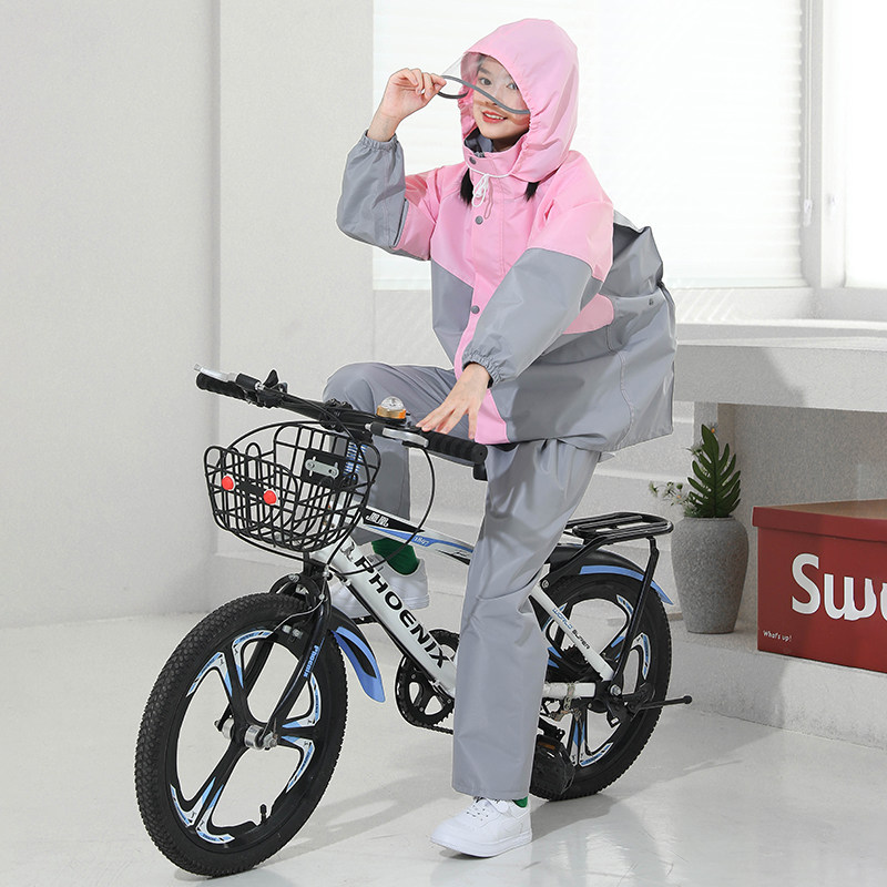 大童雨衣雨裤雨裤男学生分体女雨衣套装全身大帽檐骑行自行车雨披,居家日用,雨披/雨衣,淘宝优惠券,粉丝福利购,淘宝优惠卷