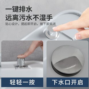 阳台洗拖把池家用卫生间塑料大号地盆拖布池帕槽小号落地式