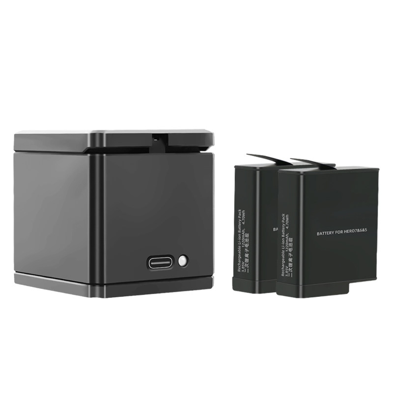 适用gopro10电池gopro9充电器gopro8配件gopro7电池收纳盒gopro5
