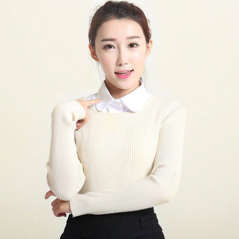 配毛衣装饰领白色假领子搭配假领衬衫领子衬衣领冬季百搭假衣领女