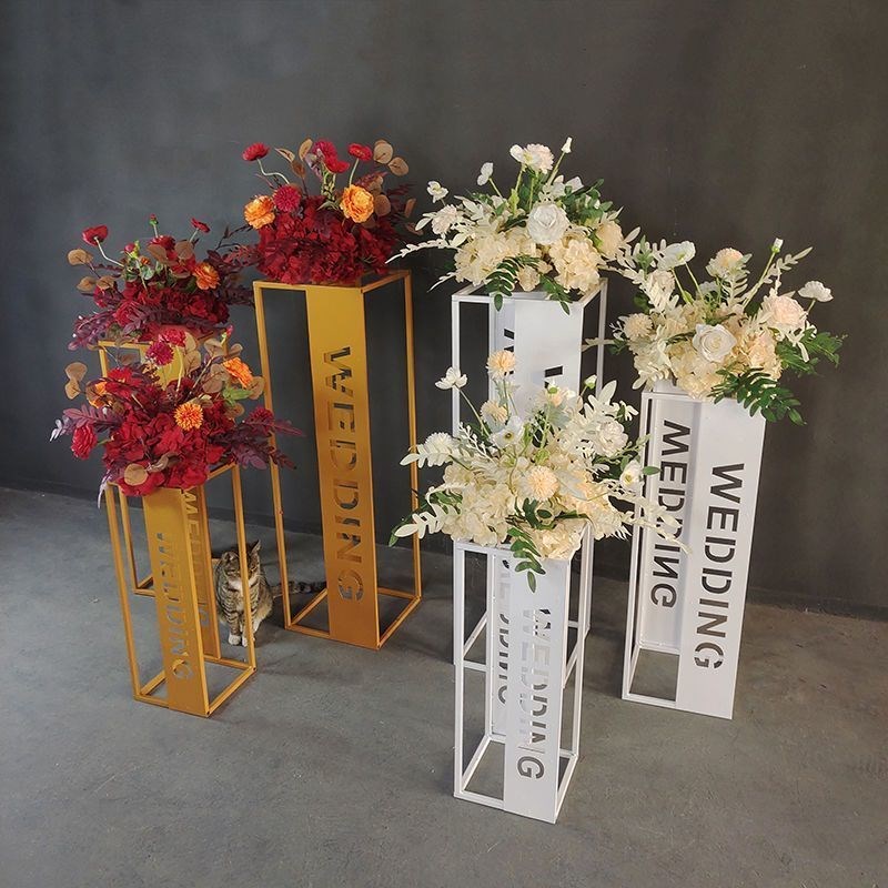 婚庆道具新款铁艺路雕花路引婚礼道具摆件上档次方框字母三件套