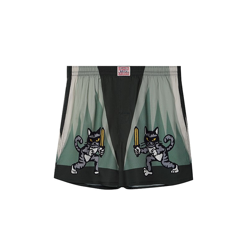 阿罗裤内裤男生款纯棉宽松平四角短睡裤衩头大码居家夏季男士内裤