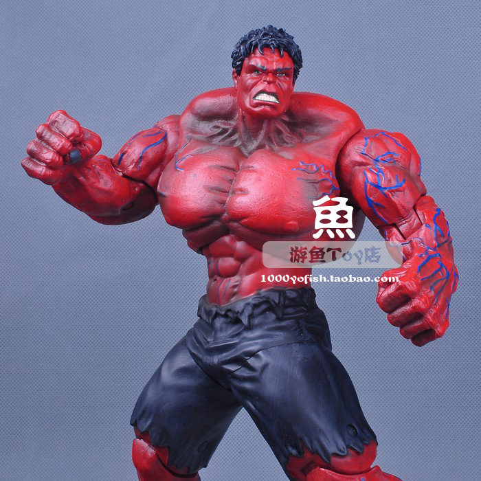 红色绿巨人复仇者l联盟10寸散货可动公仔儿童玩具玩偶人偶礼物