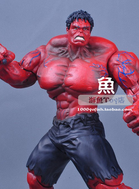 红色绿巨人复仇者l联盟10寸散货可动公仔儿童玩具玩偶人偶礼物