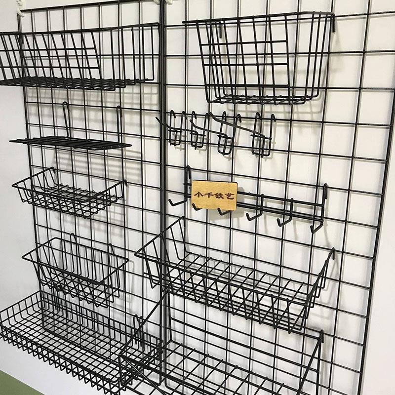 托 托盘挂篮挂钩 ins网红铁艺网格收纳篮照片墙配件装饰品宿舍置