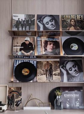 现代简约样板间音乐主题软装饰品摆件复古仿真黑胶唱片道具装饰
