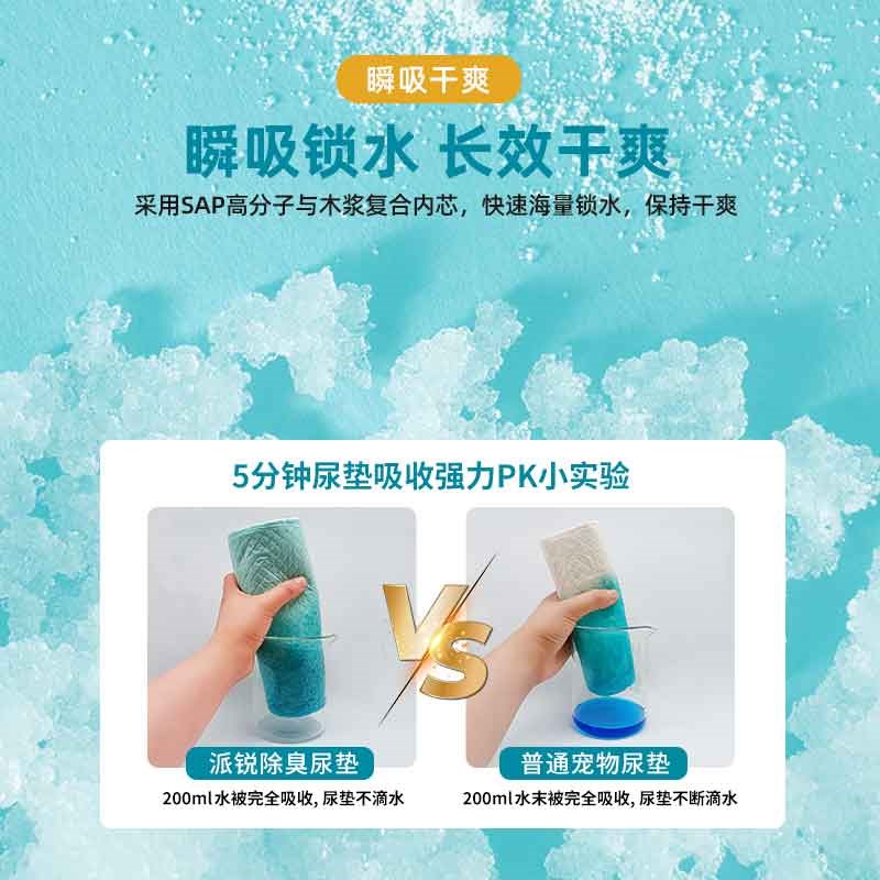 派锐宠物除臭尿垫加厚吸水一次性尿垫狗狗尿不湿吸水垫隔尿垫包邮