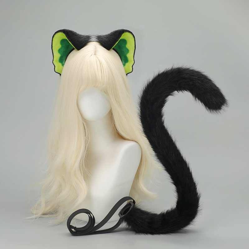 方舟干员小黑猫耳朵尾巴套装
