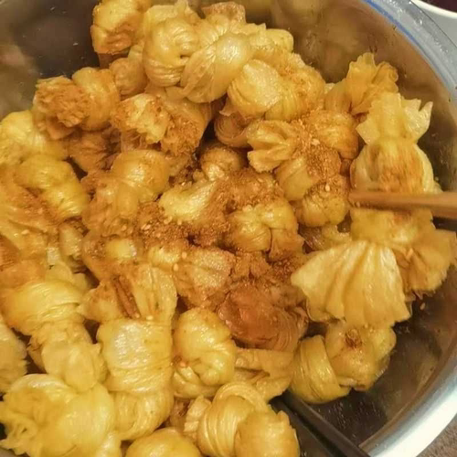 黄扣豆制品豆扣豆皮豆结扣人造肉豆皮结炸串火锅烧烤500g泡软加工