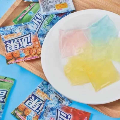 天潮冰果优酪片水果味果冻片拖肥混合口味盒装零食夏天冰镇休闲