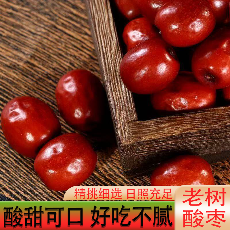 25年正宗大酸枣新鲜山西当季山枣甄选好果酸甜老树新酸枣休闲零食