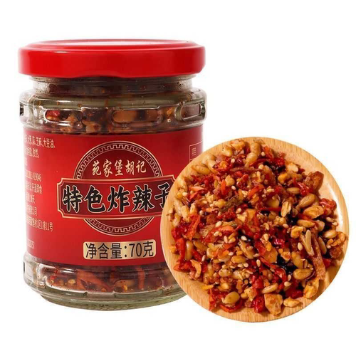 胡记炸辣子天津特产武清炸辣椒苑家堡果仁芝麻瓜子仁香辣酥