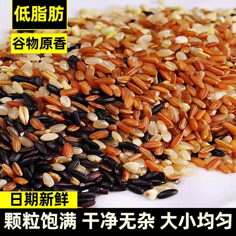 七色糙米五谷杂粮饭粗粮饱满无杂质当季新粮人工筛选均衡配比新米