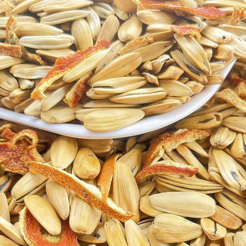 新货陈皮味陈皮瓜子净重橘子脱皮古法葵花籽颗粒批发休闲炒货零食