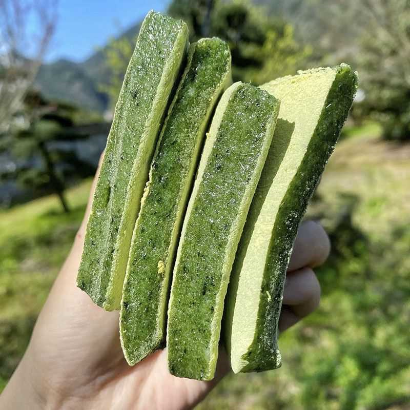 宁波手工艾草青麻糍 清明果糯米糍粑现做现发 软糯香甜包邮